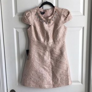 NWT Bebe Dolly Jacquard Metallic Dress‎ / SZ 2